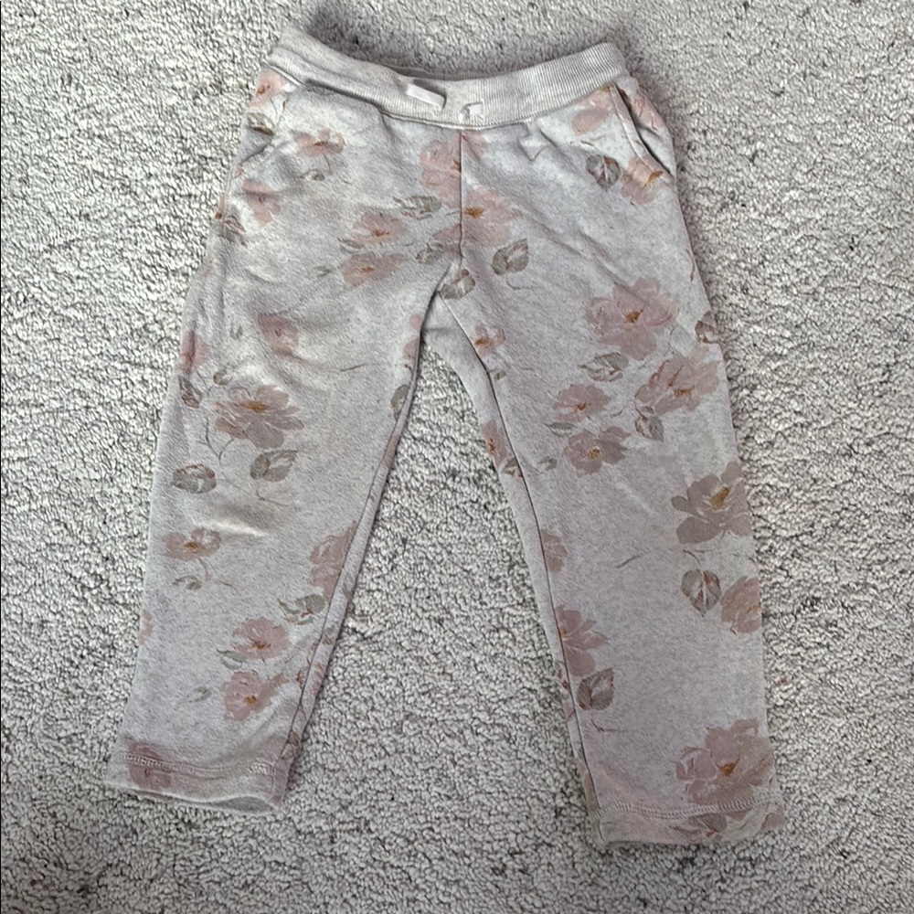 Oshkosh Bigosh Floral Grey Kids Bottoms Size 4T